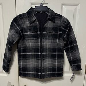 OshKosh B'gosh Black and Gray Plaid Jacket
